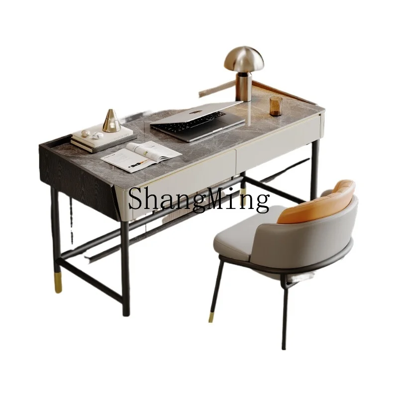 

HJ Light Luxury Premium Slate Adult Bedroom Living Room Home Computer Desk Simple Modern Desk