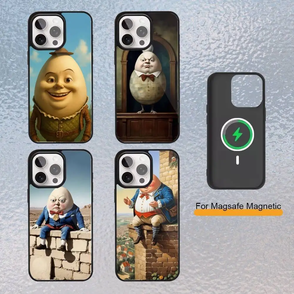 

humpty D-dumpty Phone Case For iPhone Magsafe Magnetic 17,16,15,14,13,12,11 Wireless Charging cover