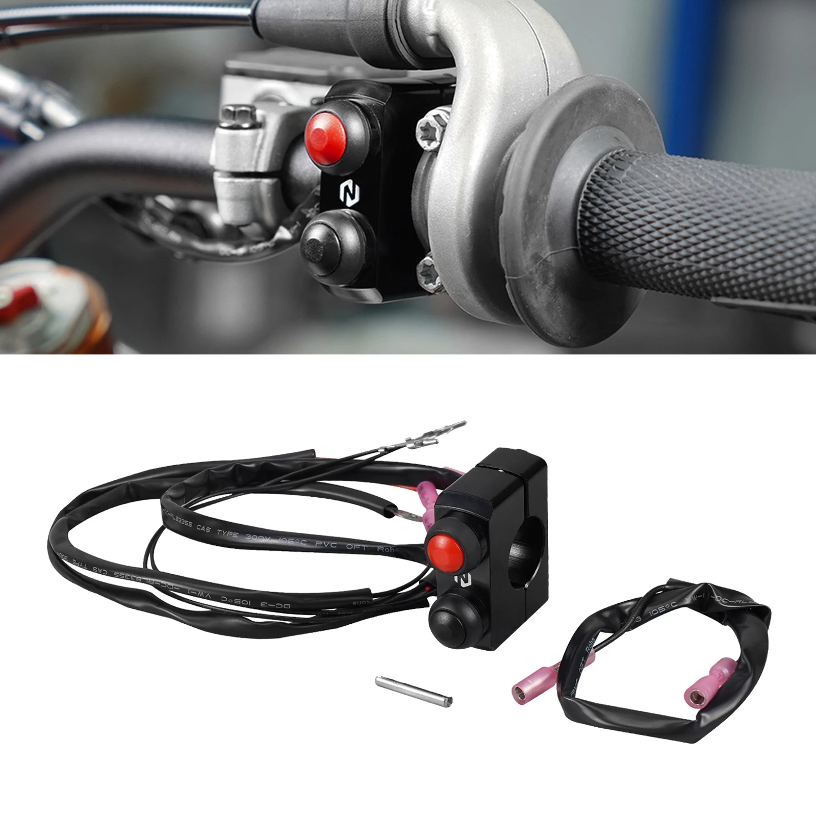 NICECNC For KTM EXC 300 2008-2023 EXC 250 EXCF 350 EXC 450 XCW 300 Start Kill Stop Switch Button SX125 SXF 250 SXF 450 2008-2022