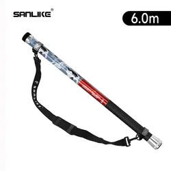 SANLIKE 5/6m Fishing Landing Net Telescopic Carbon Fibre Rod with Shoulder Strap Portable Fishing Tools Accessories