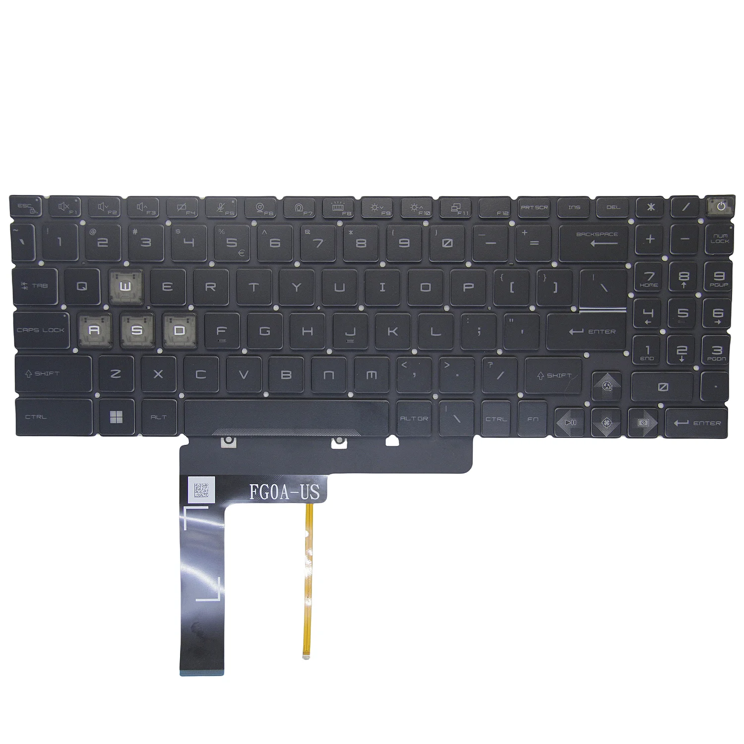 New US For MSI Pulse Katana 15 B13V A15 AI B8V 17 B12U 17 B12V 17 B13U 17 B13V A17 AI B8V A15 AI B8VE Backlit Keyboard