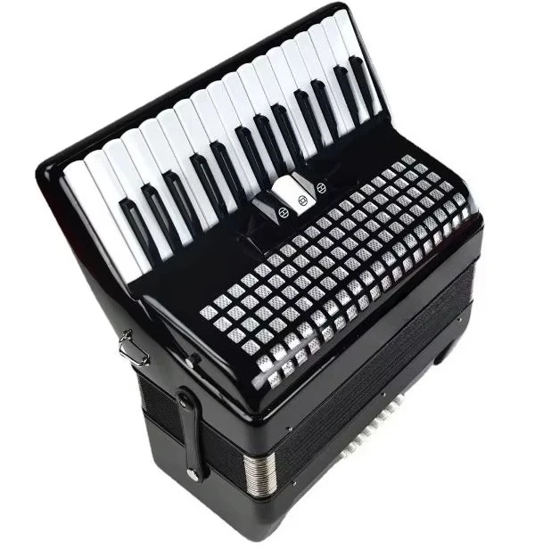 

24BS 3-Variable Keyboard Accordion 30-Key 24 Bass Diatonic Chromatic Wood Accordion for Beginners