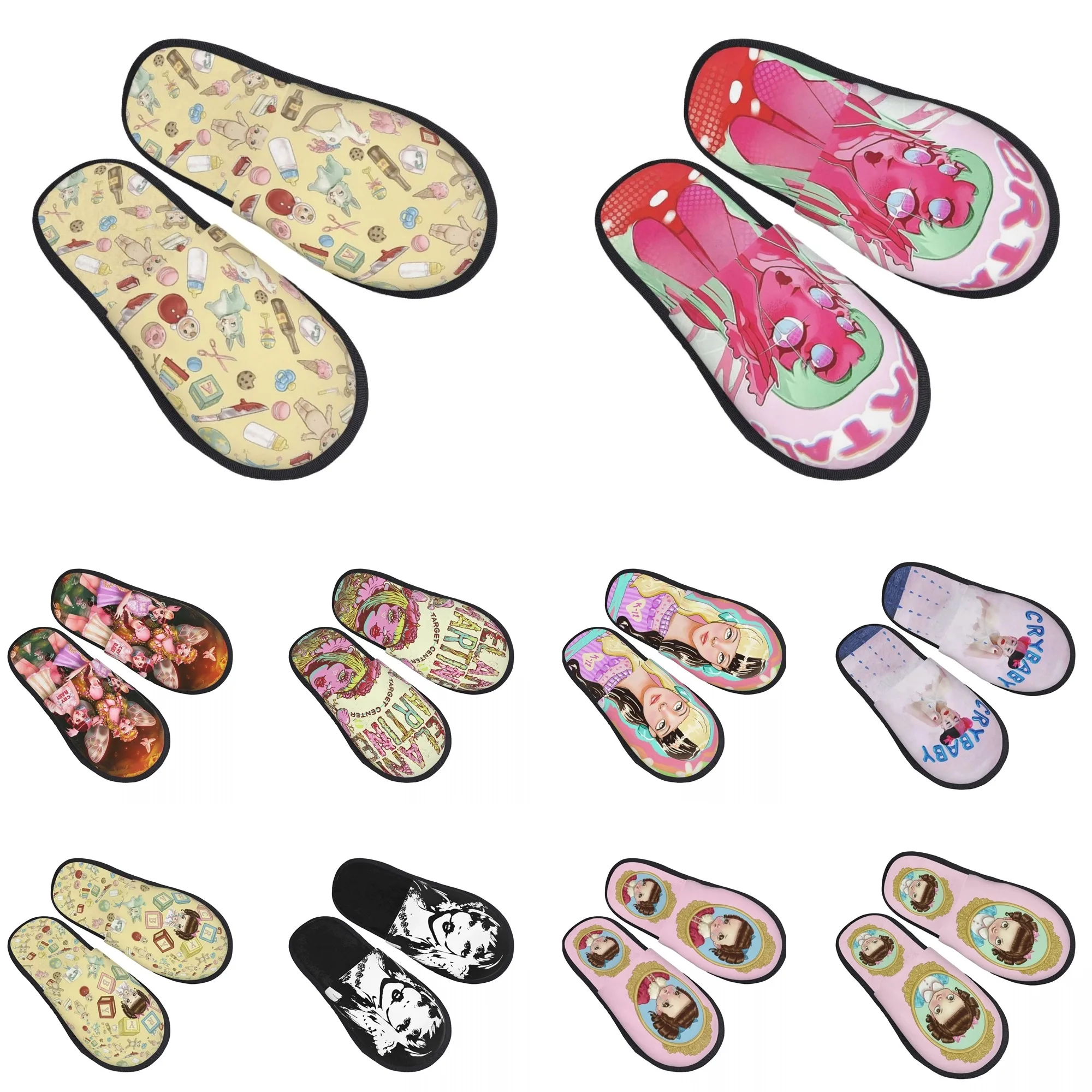 Personalizzato Melanies Martinezs Cry Baby Portals Pantofole da casa in memory foam morbido da donna Pantofole antiscivolo calde e accoglienti