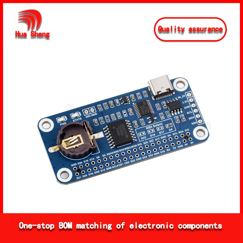 Raspberry Pi Rtc Watchdog Expansion Board B Type with High-Precision Ds3231Sn Clock Chip on Board