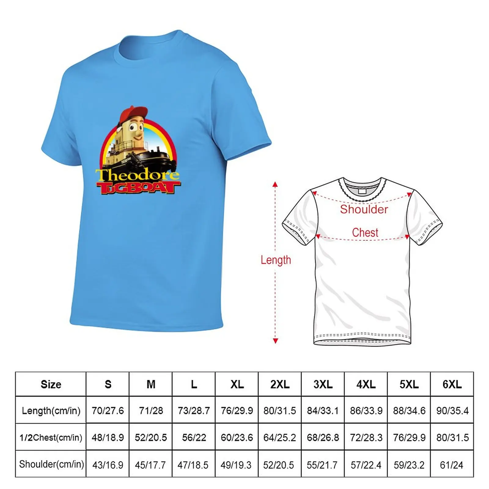 New Theodore Tugboat T-Shirt anime funny t shirt aesthetic clothes designer t shirt men