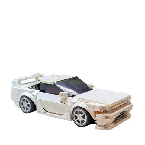 334PCS MOC City Champions Super Car Nissan Skyline R32 Godzilla Jdm Inspired Model Technology DIY Assembly Building Blocks Gift