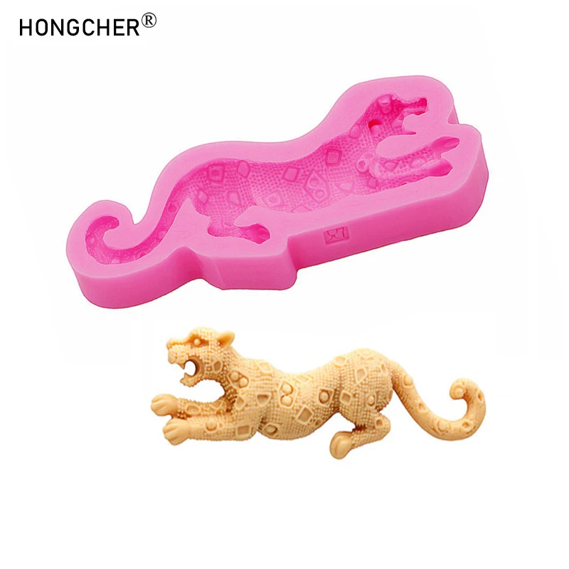 ليوبارد أقراط قلادة قلادة الراتنج مجوهرات اكسسوارات بالتنقيط العفن DIY بها بنفسك كعكة بالشيكولاتة الحلوى الديكور قوالب السيليكون #1