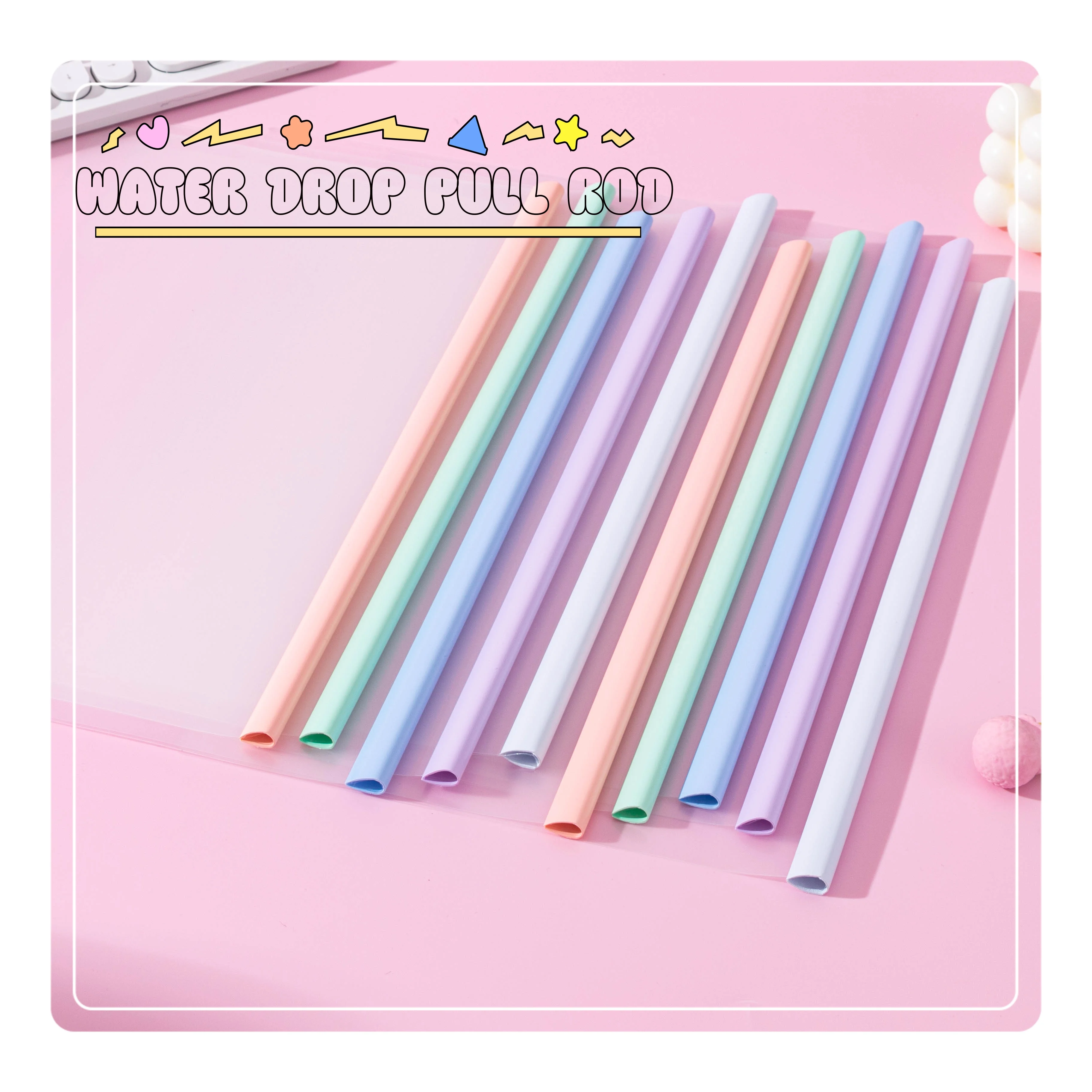 10-Pack Pull Rod Binder Folders, Thick Large-Capacity Document Folders, Transparent Insert Pages, Office Supplies Binder