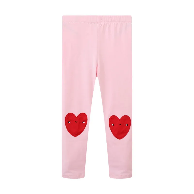 Jumping Meters 2-7T Hearts Autumn Spring Girls Leggings Pants Full Length Girls  Baby Skinny Pencil Pants Cute Girls Pants