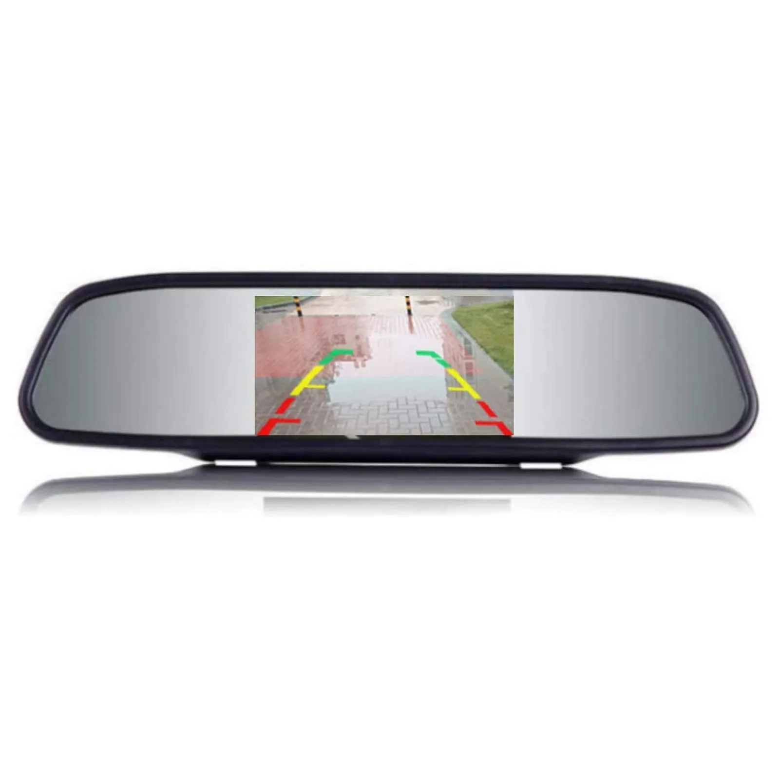 

Auto Accessories Interior Rearview Display Rearview Mirror Display 5inch 2 Input Channels ABS Universal for Car Trunk DC12‑24V