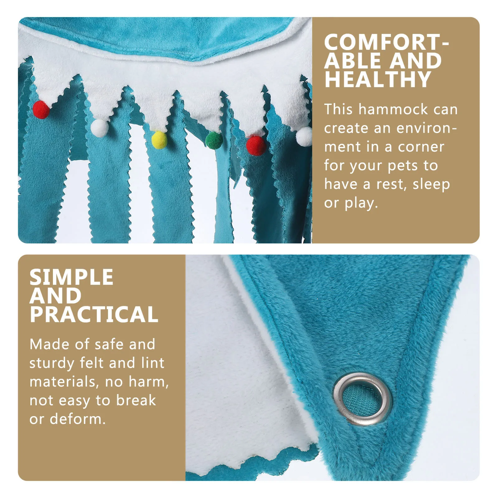 

Small Hideout Guinea Pig Hammock Hanging Tent Comfortable Bed Hideaway for Hamster Bunny Ferret Rat Chinchilla Cage