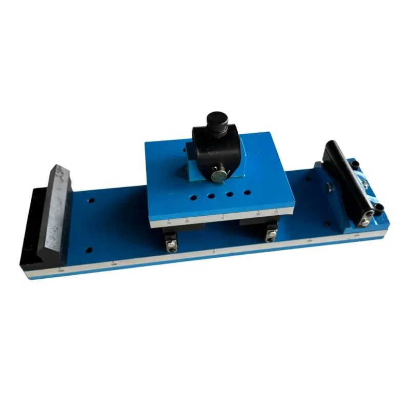 Ceramic tile bending device, ceramic tile test fixture, concrete splitting fixture, wall tile bending fixture