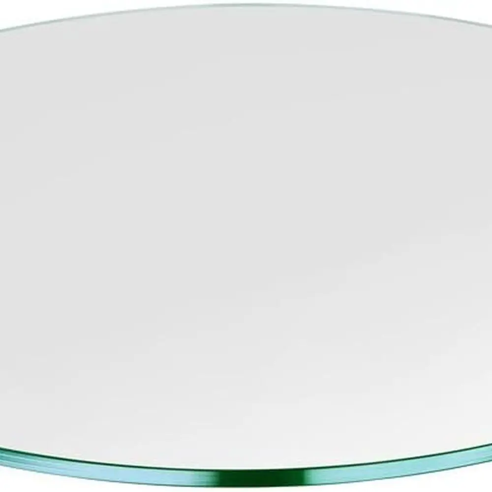 

1/4 Thick Tempered Glass Round Table Top, Multipurpose Dining, Patio, Coffee & End Table