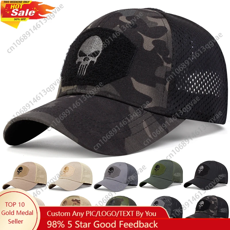 

Unisex Skull Embroidered Top with Patch Breathable Baseball Caps Spring and Autumn Outdoor Adjustable Casual Hat Sunscreen Hat
