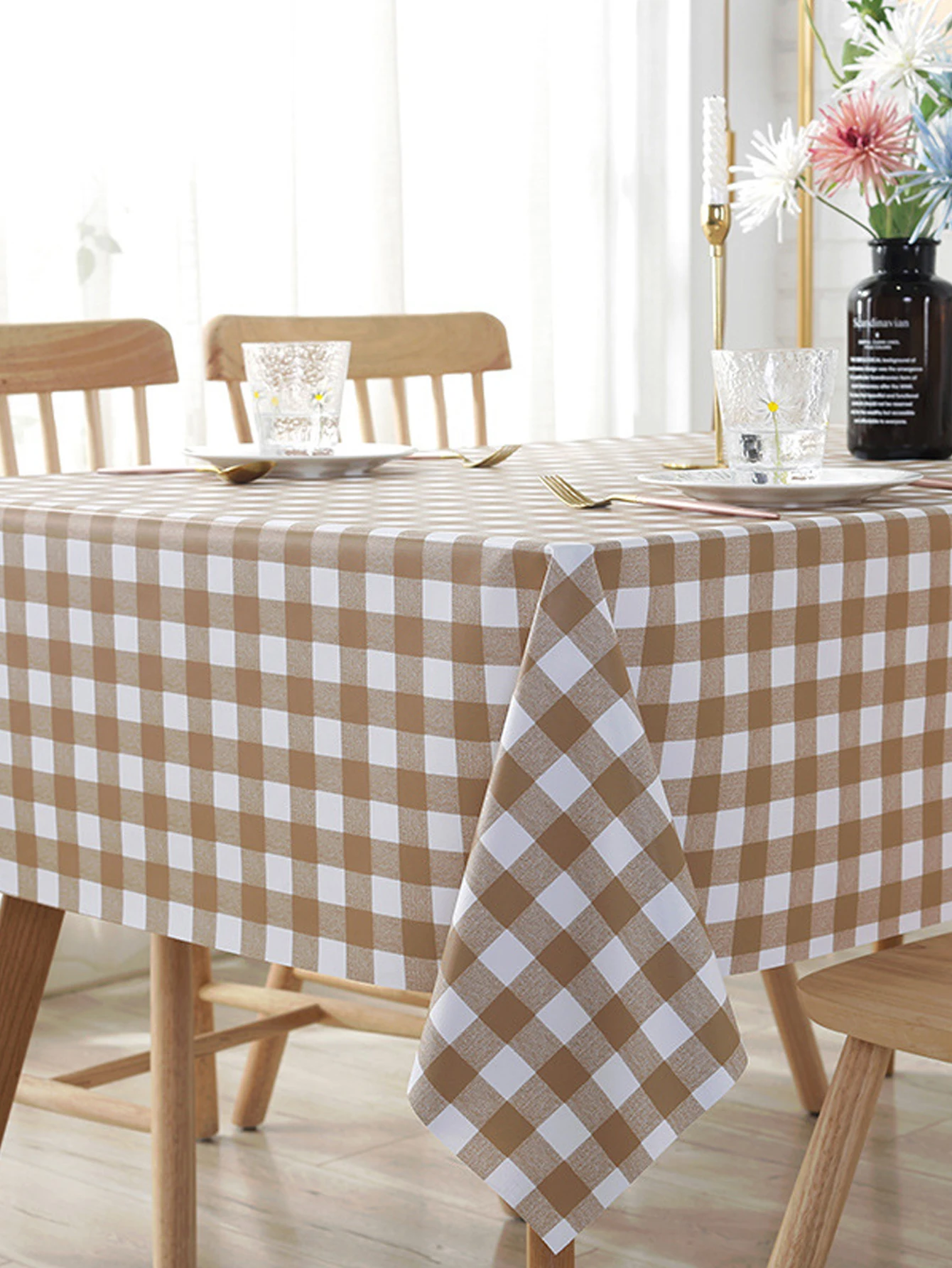 1 Stück Valentinstag-Karo-Tischdecke, Restaurant-Küchen-Picknick-Hochzeits-Party-Dekorations-Tischdecke – Detail 5