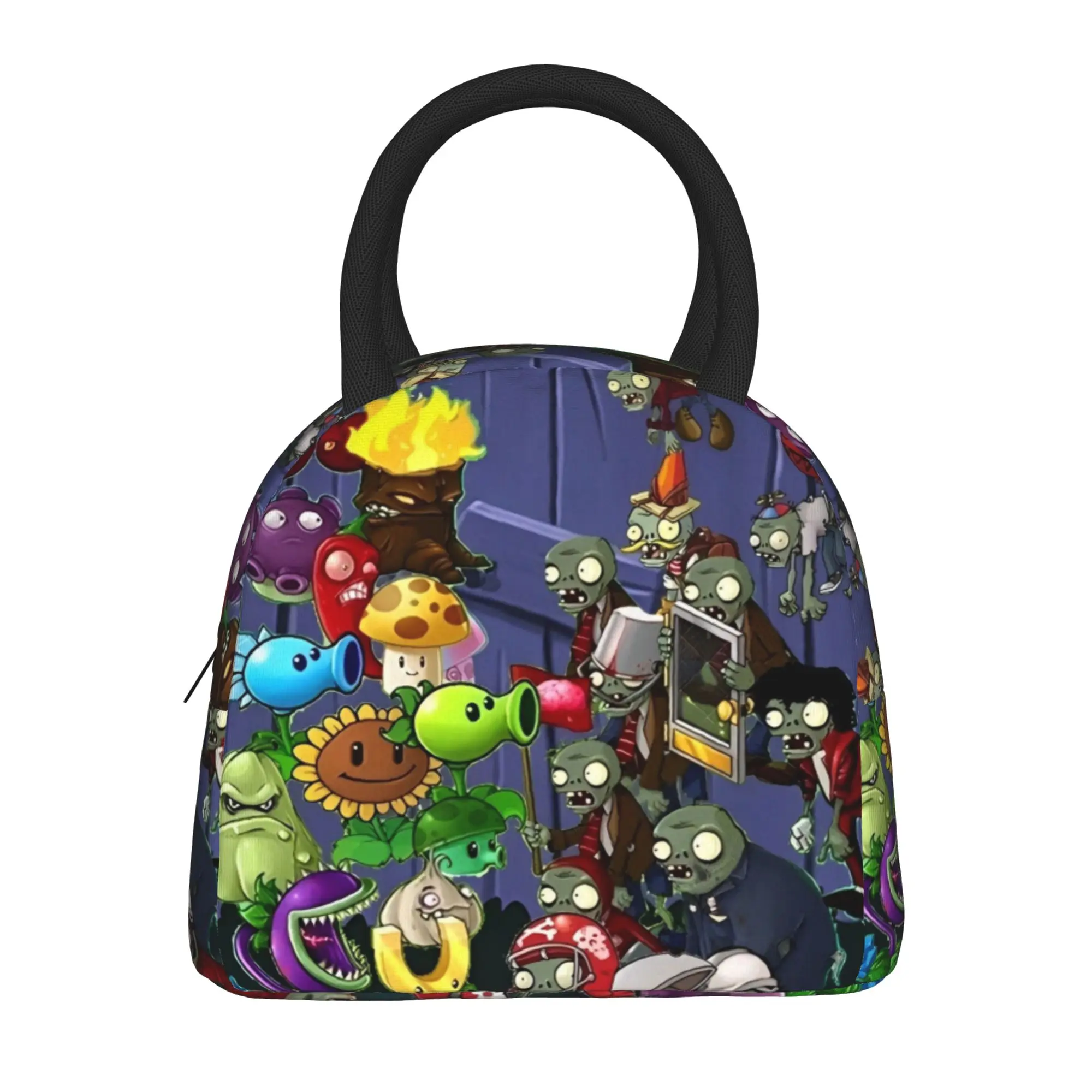 Lunch Boxes Plants-vs-Zombie cartoon games Merch  Lunch Container Causal Cooler Thermal Bento Box For Work