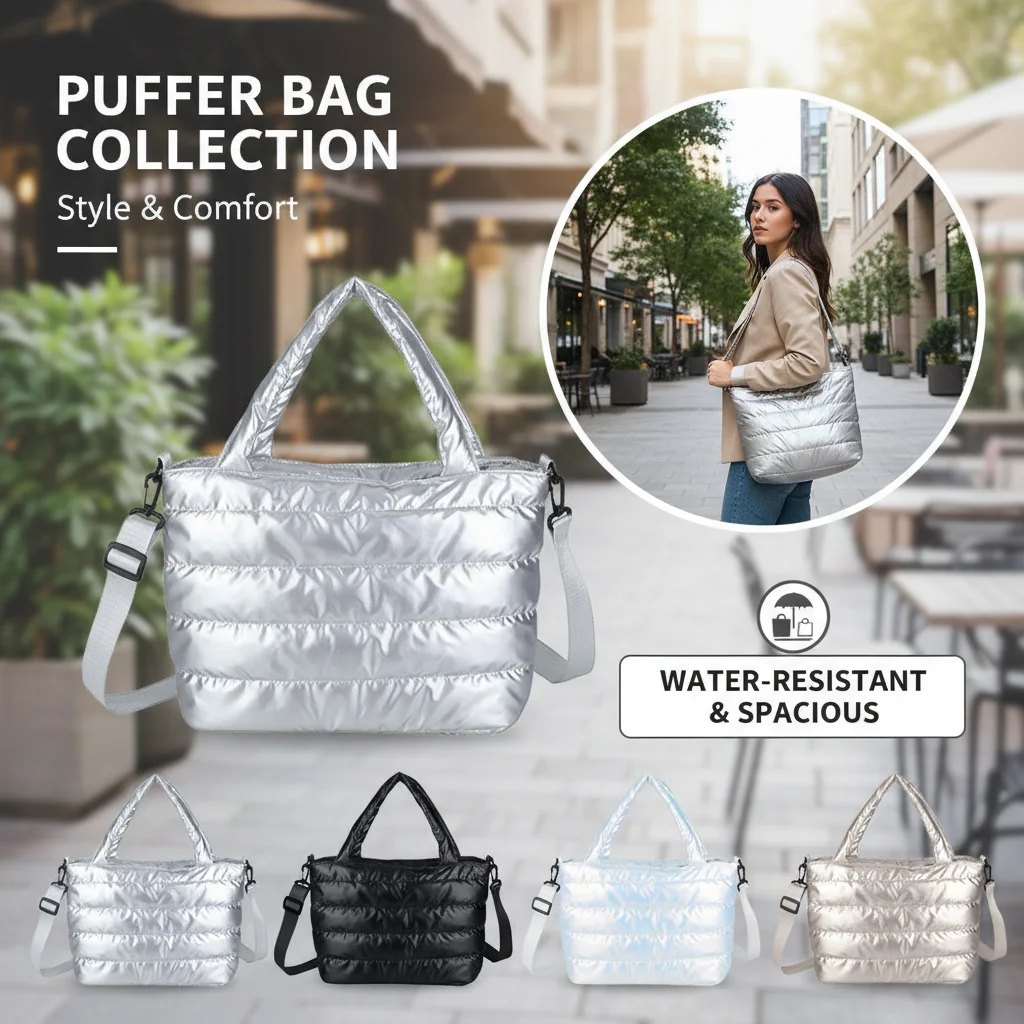 Large Capacity Commuter Women's Tote Bag Fashionable Winter…