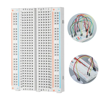 1 adet 400 delik/kravat puan Breadboard lehimsiz prototip PCB kurulu 400 Pin için otobüs testi devre Arduino ahududu Pi için