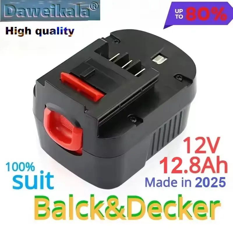 

12 В 12800 мАч аккумуляторная батарея для инструментов Black & Decker A12 A12ex Fsb12 Fs120b A1712 Hp12k HP12 литий-ионная замена Dri