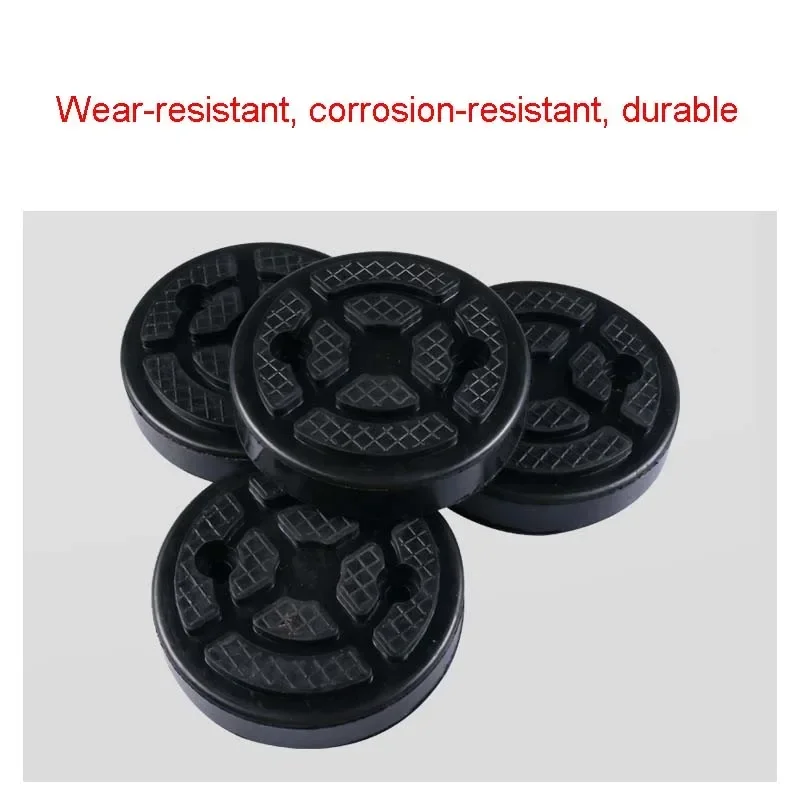 Car Lift Rubber Pad, Black, Round, Heavy, Truck Lift Accessories