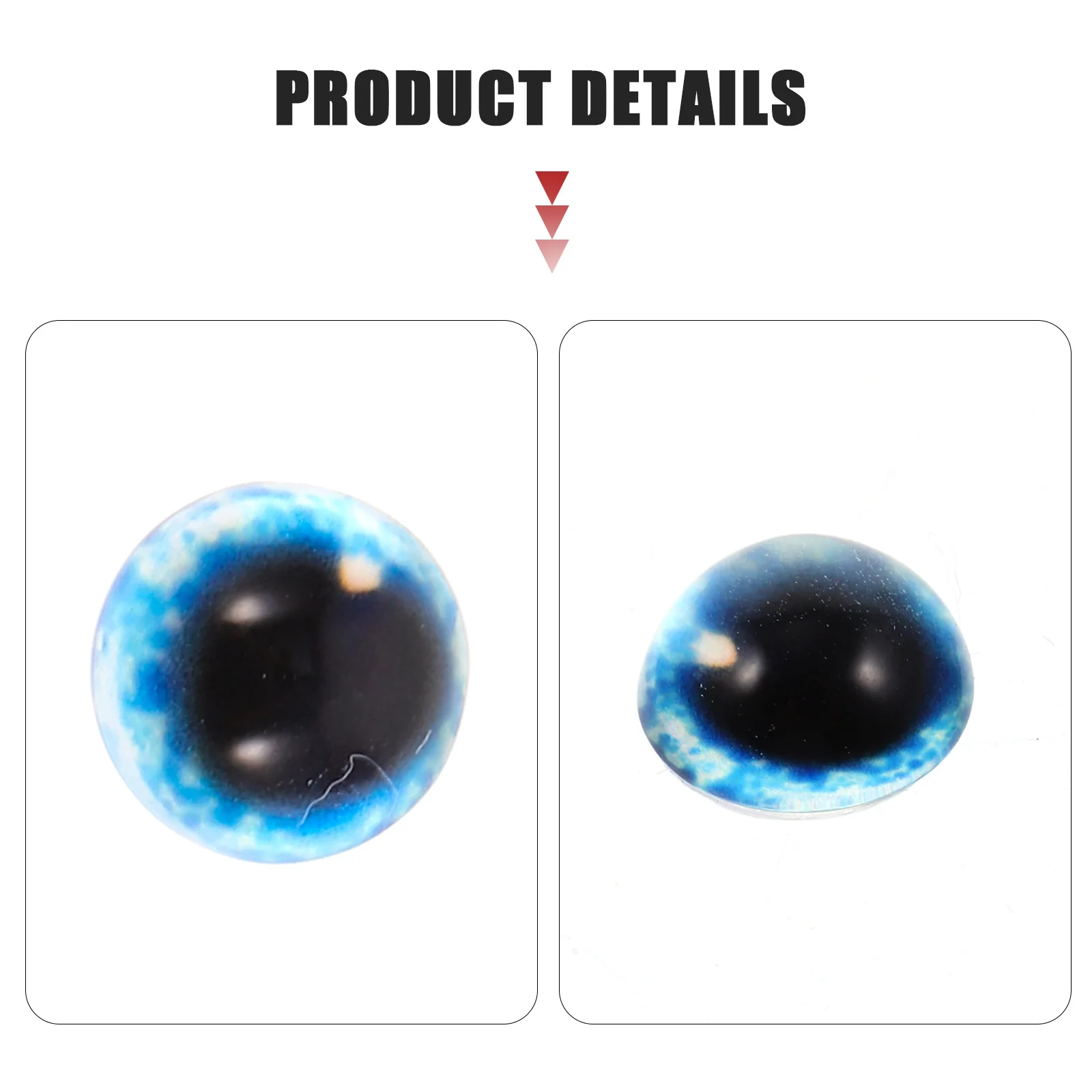 

40Pcs Cat Eye Crystal Patches Realistic Eyeballs Decor for Halloween Crafts Party Favors Creative DIY Projects Gemstone Patches