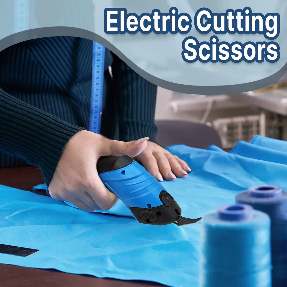 New cordless electric tailoring scissors USB charging Suitable for cutting cotton fabric/leather/cloth and other materials