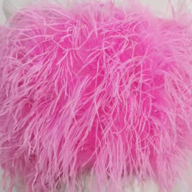 Neuestes Design, stilvolles 100 % Straußenhaar, Ärmellänge 55 cm, mehrfarbig, maßgeschneidert, für Mode, Club und Party, Bankett, vielseitig – Detail 14