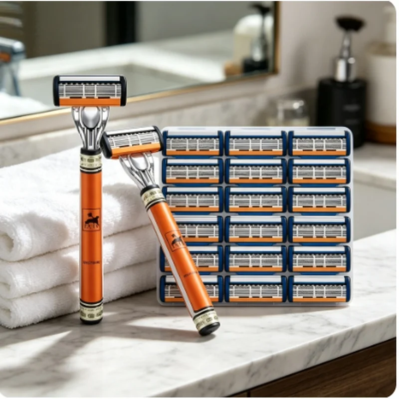 6-layers-safety-razor-set-high-quality-men-razor-sharp-stainless-steel-shaving-changeable-shaver-head-blade-﻿6‑layer-safety-razo