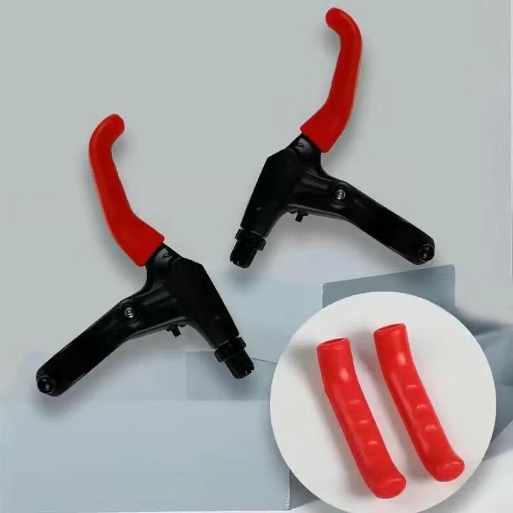 2 Pairs Bicycle Rubber Brake Handle Lever Cover Bicycle Brake Levers Sleeve Mountain Road Bike Bike Brake Handlebar Wraps