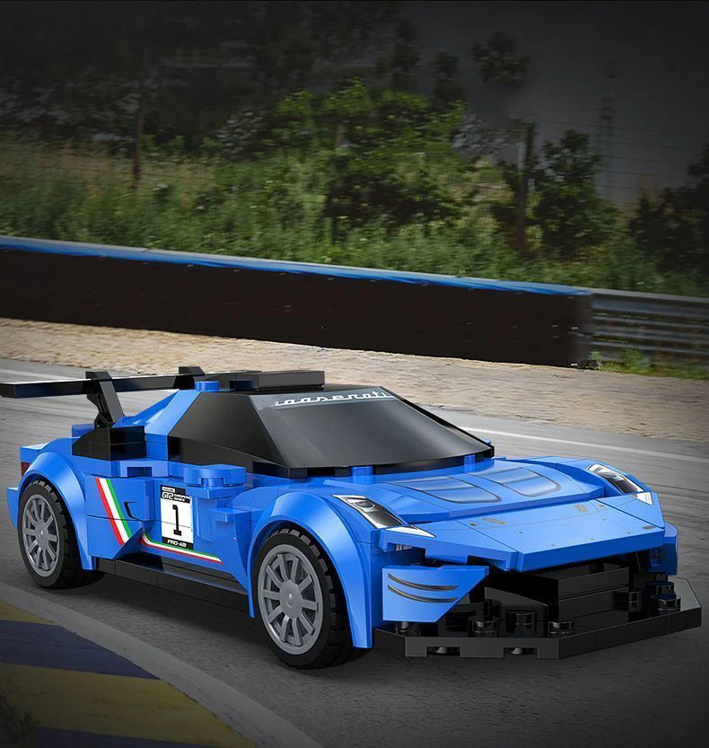 Champion 1:24 Maßstab Italien Super Sportwagen MT GT2 Stradale Bausteine Rennmodell-Sets Konstruktionsspielzeug für Kinder Geschenk – Detail 3