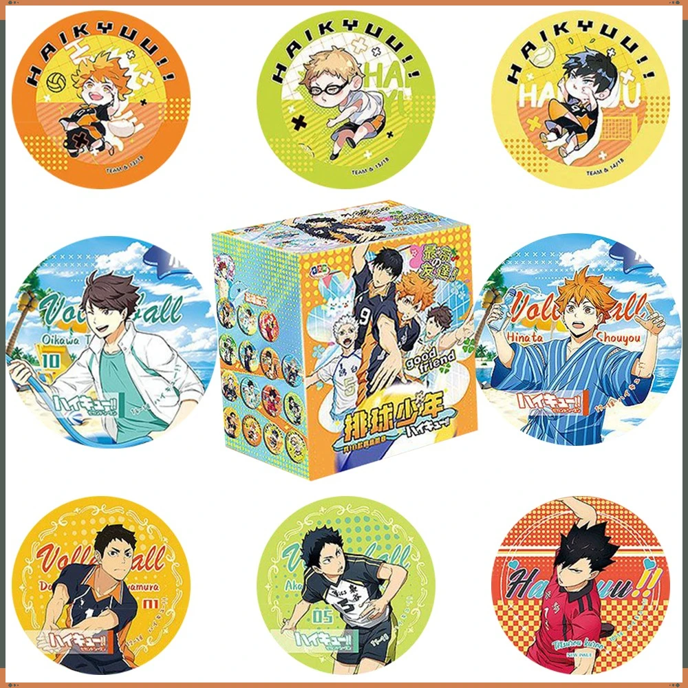 Haikyu!! 58mm Badges Surprise Creative Peripheral Collection Tsukishima Kei Oikawa Tooru Fine Anime Brooch Pendant Goods Gifts