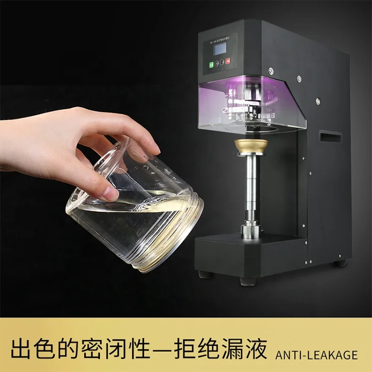 Factory Automatic Rotating Commercial Soda Beer Can Seamer Beverage Bottles Sealing Machine