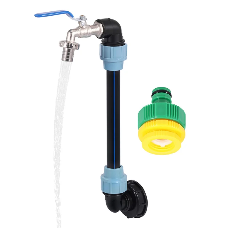 

A26F-Multipurpose Hose Connection Adapter 3/4 Inch Outlet Tap IBC For 1000L IBC Containers Rain