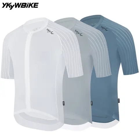 YKK Zipper respirant aérodynamique manches Raglan séchage rapide YKYW 2025 été hommes maillot de cyclisme