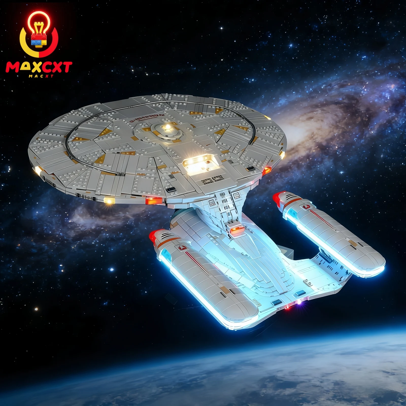 MAXCXT 5V LED Light For LEGO 10356 Star Trek: U.S.S. Enterprise NCC-17 DIY Decorative Lamp Not Include Building Blocks Set