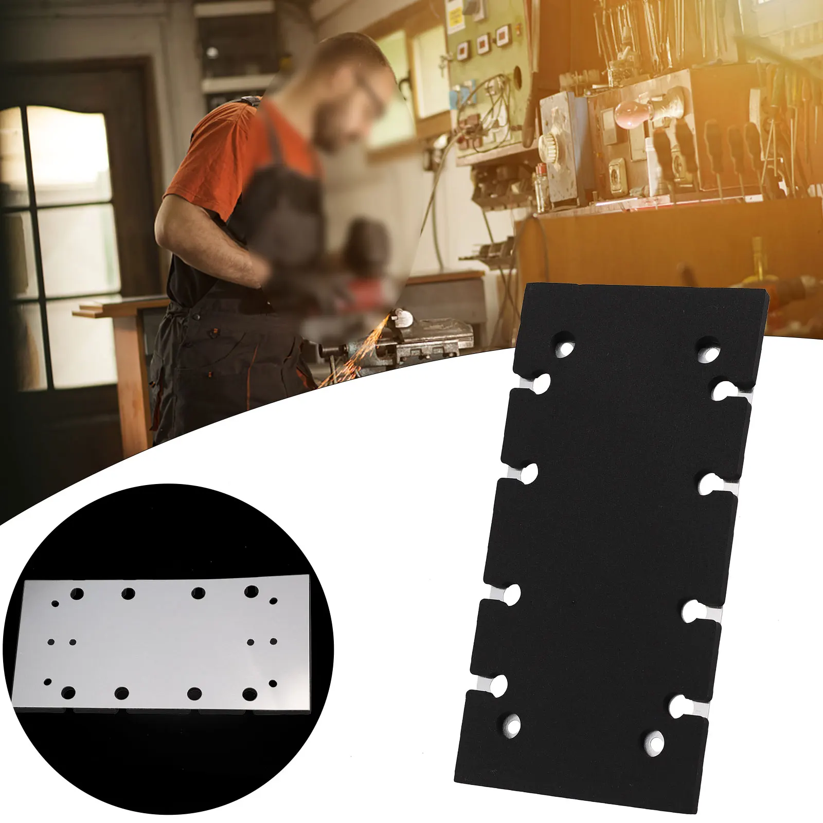 

Sander Backing Pad Sander Base Plate For Woodworking Long-lasting Replacement Pad Compatible With Multiple Models