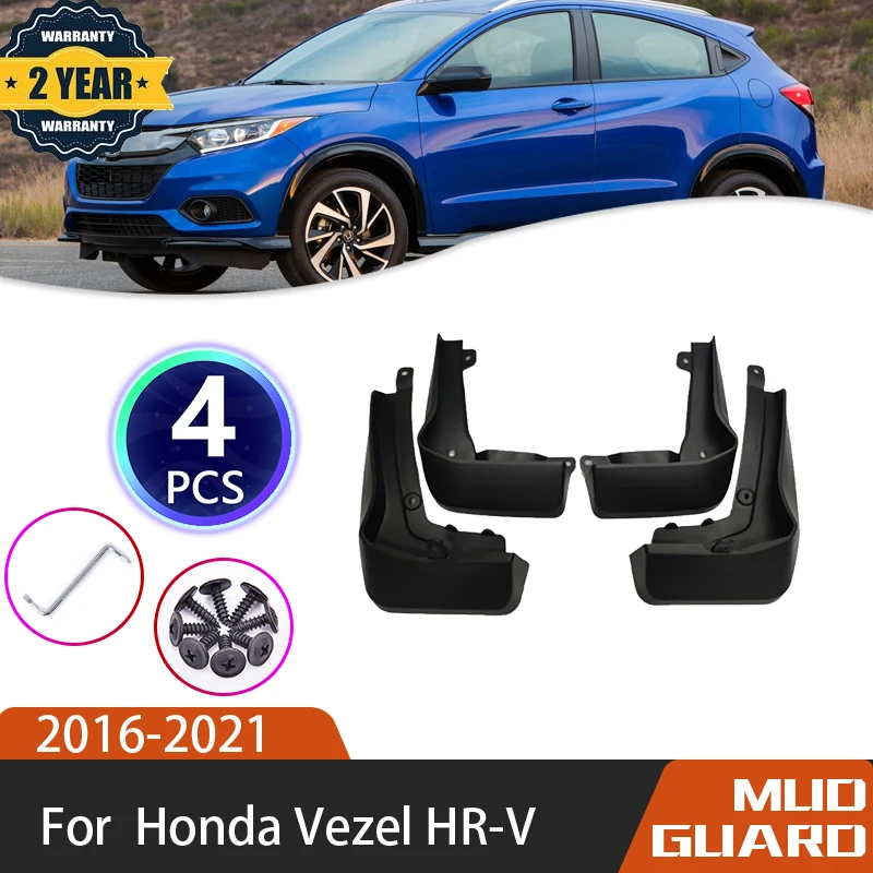 

Автомобильный брызговик для Honda Vezel HR-V RV3 4 5 6 MK3 2016 ~ 2021 2017 Передняя Задняя грязевая защита от брызг автомобильные аксессуары набор из четырех частей