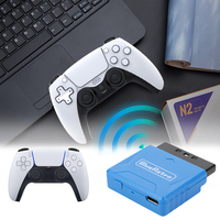 Wireless Game Controller Adapter for PS1 and PS2 Compatible with PS4 PS5 Xbox One S Wii and Switch