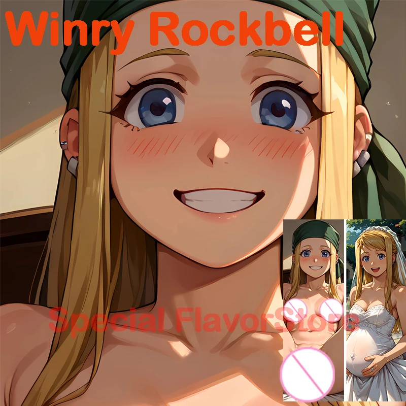 

Dakimakura anime Winry Rockbell Double-sided Print Life-size body pillows cover Adult pillowcase