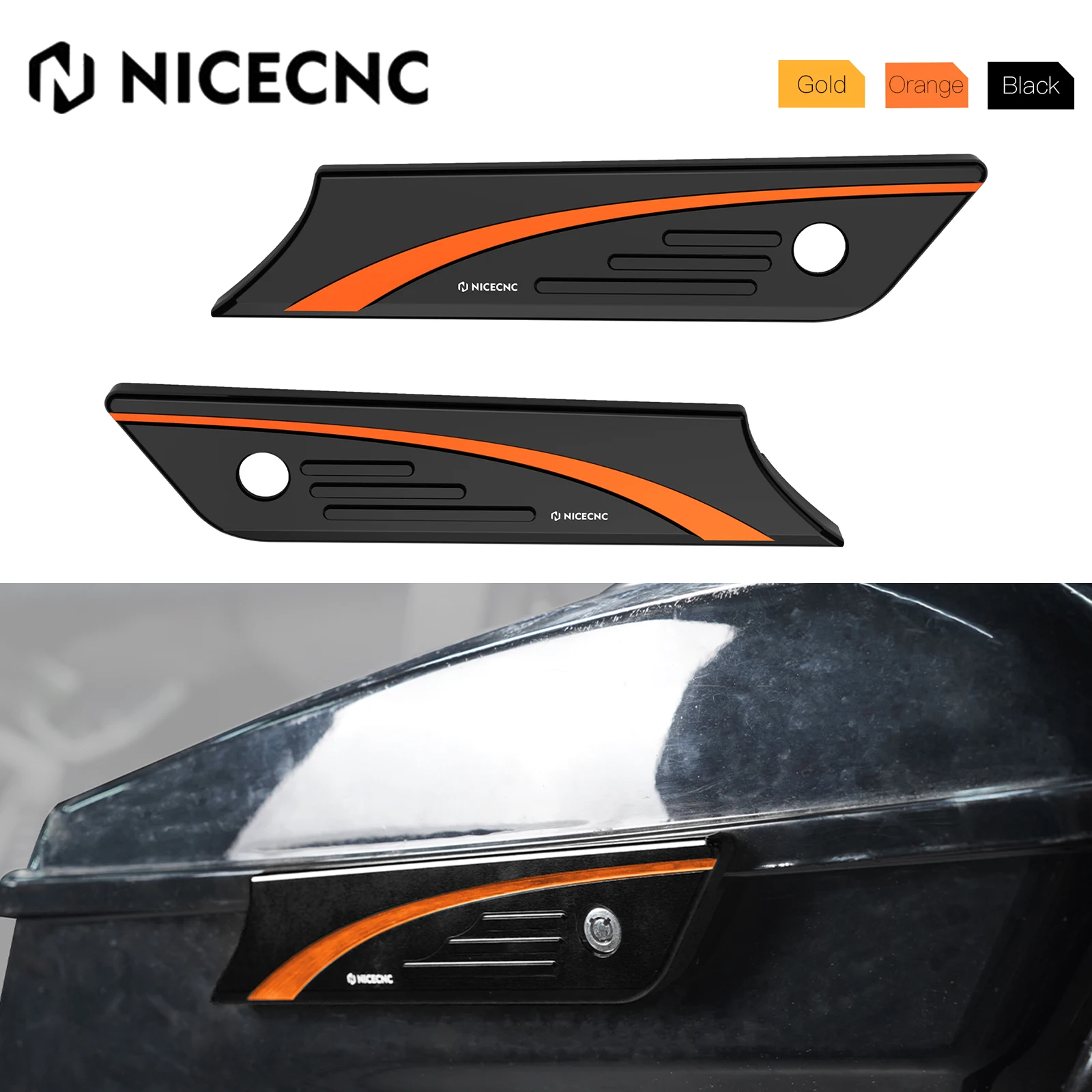 أغطية مزلاج السرج لـ Harley Street Glide FLHX FLHXS 2014-2023 Road King FLHP FLHR 2014-2022 Road Glide FLTRX 2015-2023