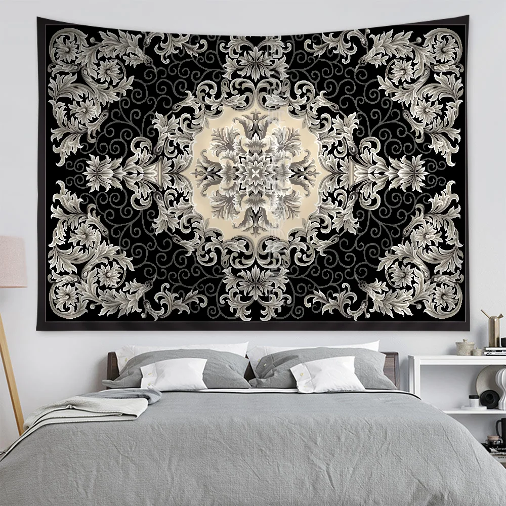 Luxury American Retro pattern Customizable  Cartoon Tapestry Bohemian Wall Tapestries Mandala Home Decor