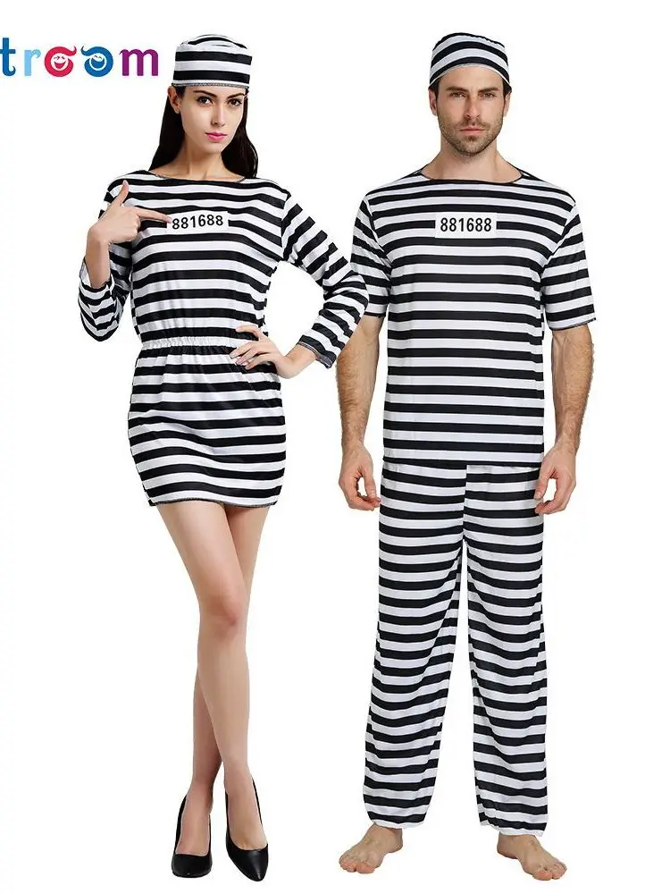

Halloween Cosplay Prisoner Stage Performance Costume Women's Traditional Chinese Ethnic Stage Performance Clothing