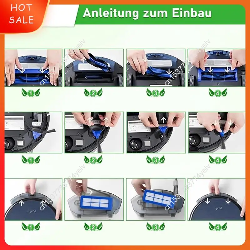 قطع غيار للمكنسة الكهربائية الروبوتية الهجينة Eufy Robovac 11S Max و15C Max و30C Max وG30 Edge وG10 A62X