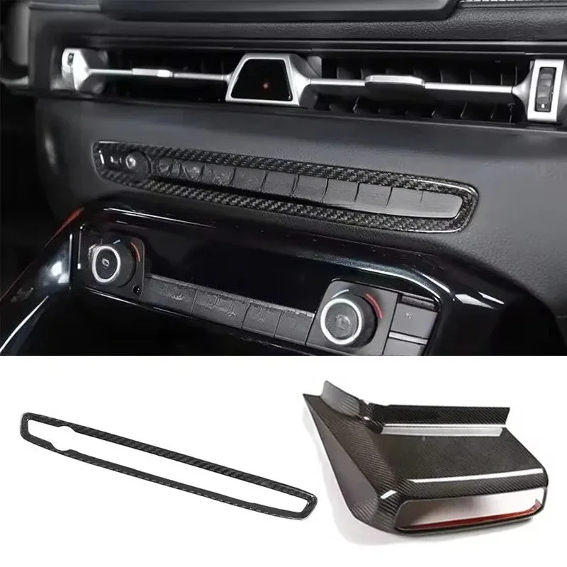 

For TOYOTA GR Supra A90 A91 MK5 Real Dry Carbon Fiber 2019-2022 Center Console Gear Shift Head Cover Trim Side Panel Interior