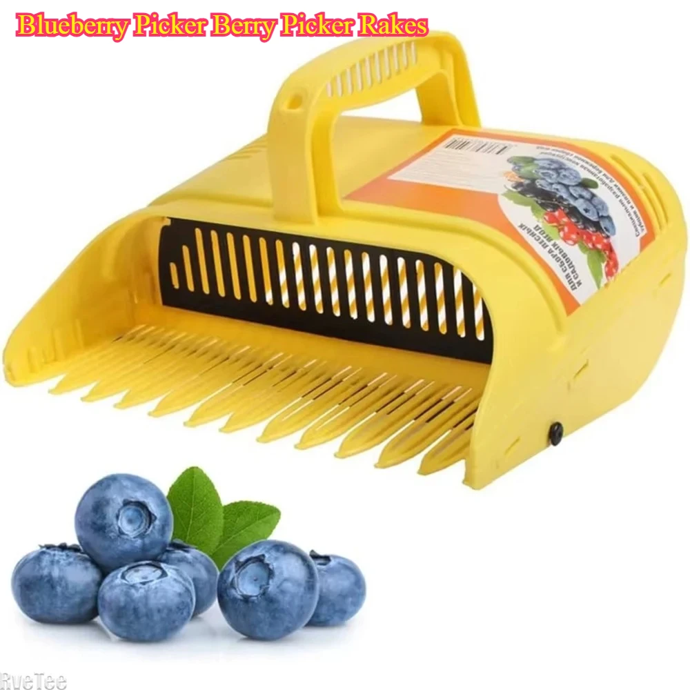 Blueberry Picker Berry Picker Rakes - with Comb Teeth Lightweight Handle Large Capacity Garden Tool