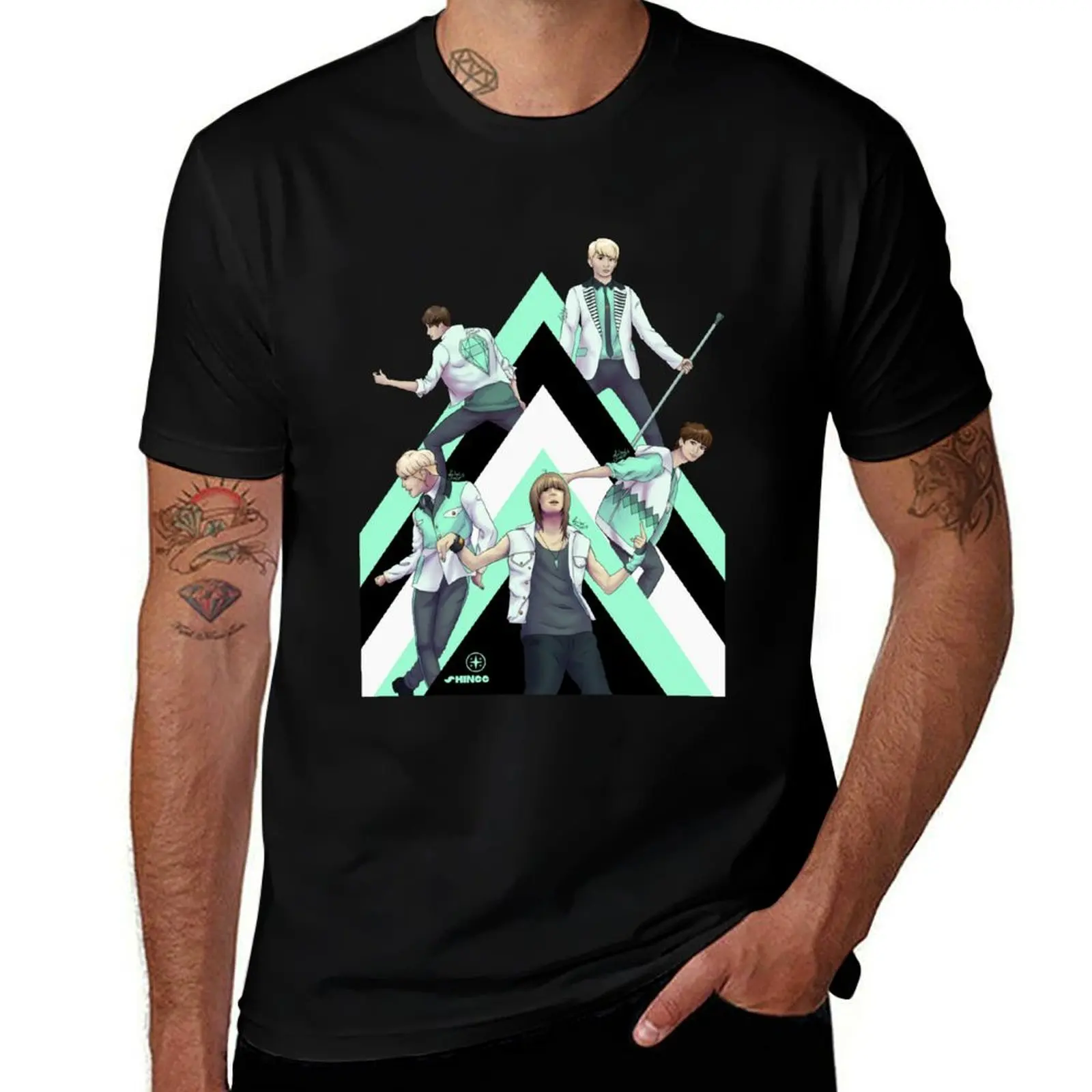 

SHINee 12 anniversary T-Shirt men t shirt cotton 100% funny t shirts man T-Shirt