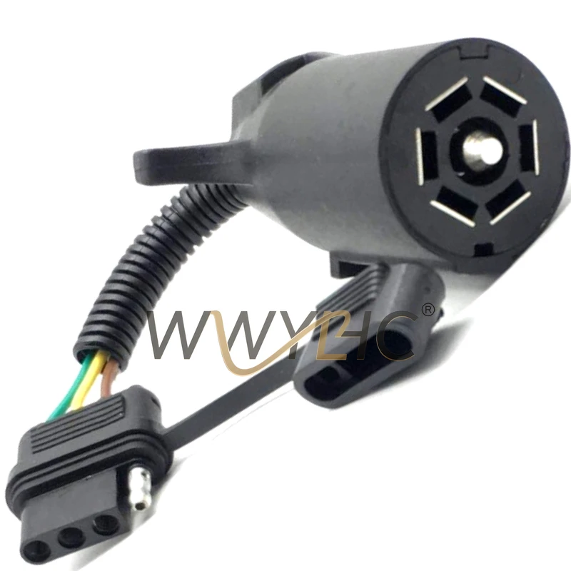 Suitable for 7-pin To 4-pin Converter with Waterproof Cover, Car Plug Adapter Cable