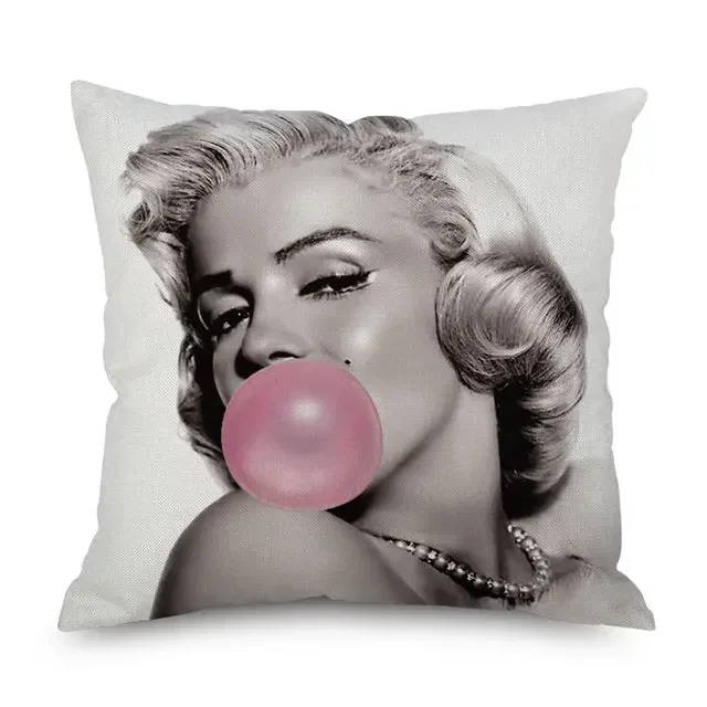 Marilyn Monroe Audrey Hepburn American POP Art Cushion Covers Portrait Painting Pillowcase Bedroom Decorative Pillows For Sofa