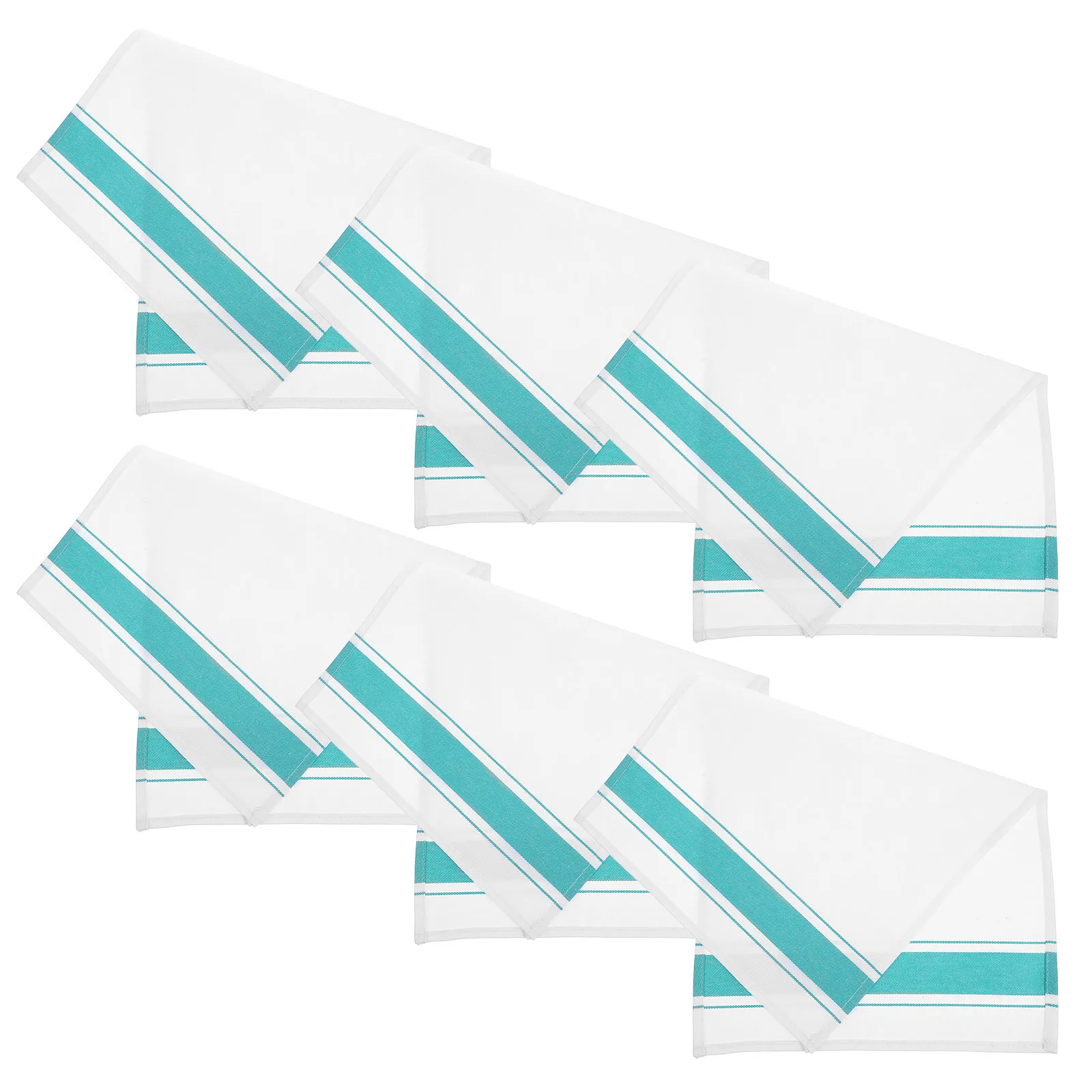

6pcs Wine Glasses Cleaning Cloth Thick Cotton Foldable Reusable Glassware Polishing Cloth For Delicate Glass Dinner Napkins Set