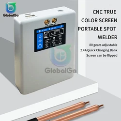 Portátil 5000mAh 2,0 digital spot welder 0,1-0,25mm níquel soldadura máquina de mano 18650 batería de litio spot welder